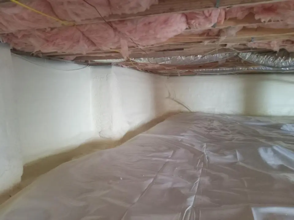 Crawl space encapsulation with closed-cell spray foam for Spray Foam Roofing Repair in Port Lavaca